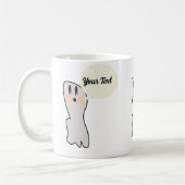 Mug Message Nom Fantôme Rétro Halloween (Gauche)