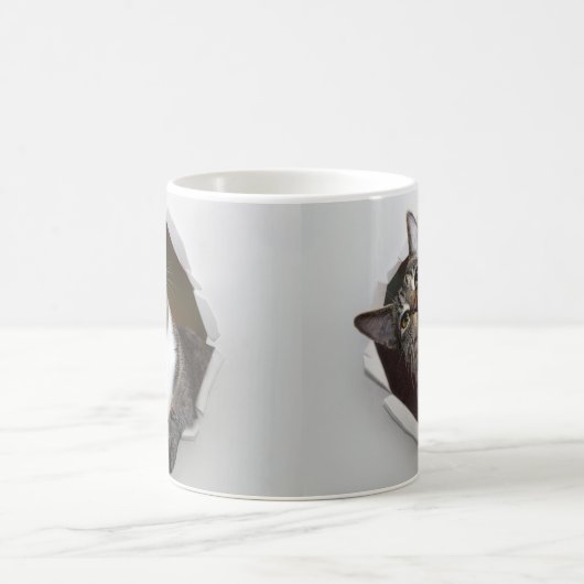 Mug Message personnalisé par chat de interruption (Centre)