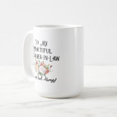 Mug Message Personnalisé pour Belle-Mère (Devant gauche)