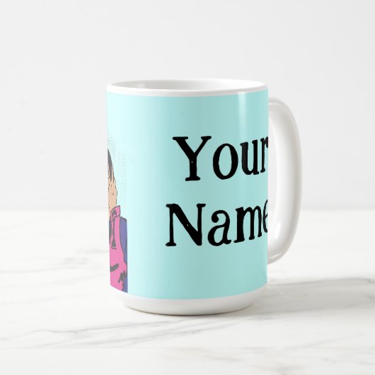 Mug Message Pop Art (Devant droit)