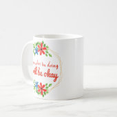 Mug message positif pour le travail et l'amour de soi (Devant gauche)