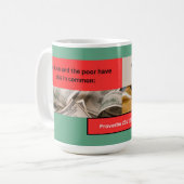 Mug Message Proverbes - Proverbes 22-2 - Classique (Devant gauche)