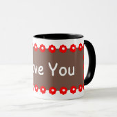 Mug Message Romantique (Devant droit)