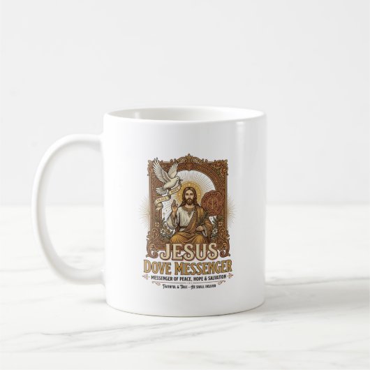 Mug Messager Jésus Colombe Messager Jésus Colombe Chré (Gauche)