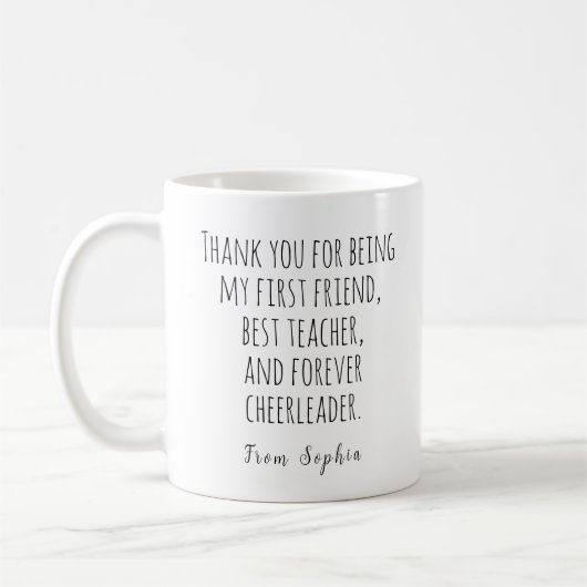 Mug Messages de remerciement, Fête des Mères (Gauche)