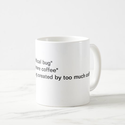 Mug Messages de validation Git (Devant droit)