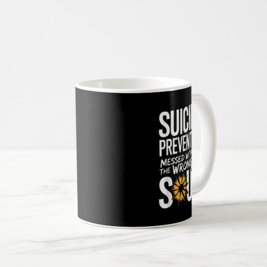 Mug Messed With The Wrong Soul Suicide Prevention Awar (Devant droit)