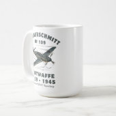 Mug Messerschmitt Bf 109 Luftwaffe de la WWII (Devant gauche)