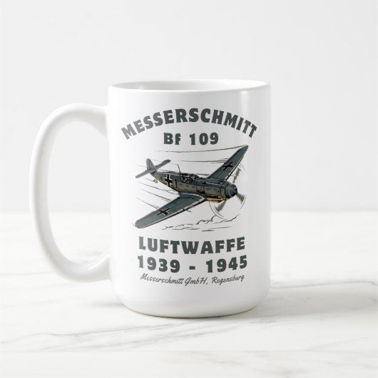 Mug Messerschmitt Bf 109 Luftwaffe de la WWII (Gauche)