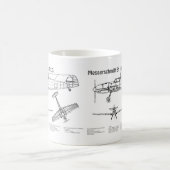 Mug Messerschmitt Bf 109 - Plan d'avion BD (Centre)