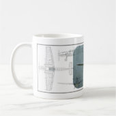 Mug Messerschmitt JE 109 - G (Gauche)