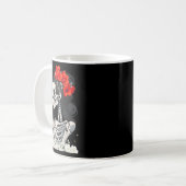 Mug Messy Bun Café Drôle Costume Mère Femmes (Devant gauche)