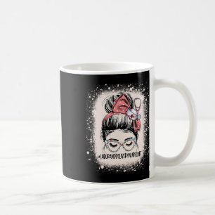 Mug Messy Bun Travail Et Livraison Infirmière Vie Femm