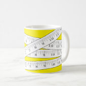 Mug Mesure de la bande Jaune nouveauté (Devant droit)