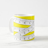 Mug Mesure de la bande Jaune nouveauté (Devant gauche)