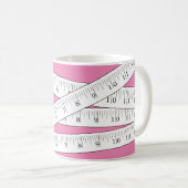 Mug Mesure sur bande Novelité rose (Devant droit)