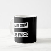 Mug Mesurer une fois cousu deux fois Humour de travail (Devant gauche)
