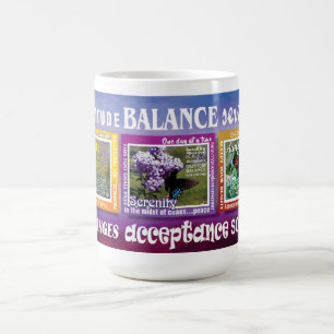 mug met 12-stappen vlinder leuzen voor dankbaarhei koffiemok