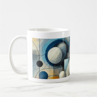 Mug met abstracte tekening koffiemok
