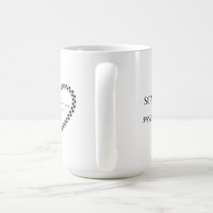 Mug met hartelijke pootafdruk eerbetoon koffiemok