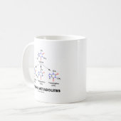 Mug Métabolites de caféine (chimie de molécule de (Devant gauche)