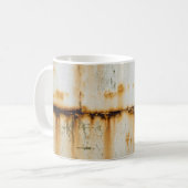 Mug Métal blanc rouillé : surface texturée (Devant gauche)