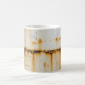 Mug Métal blanc rouillé : surface texturée (Centre)