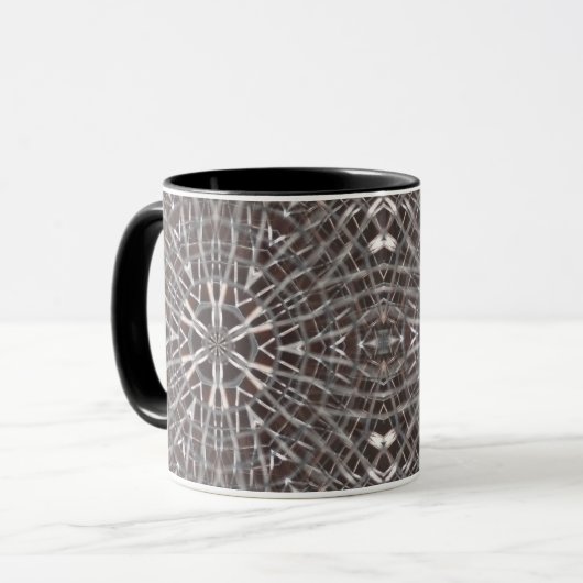 Mug Métal Maillé Argent (Devant gauche)