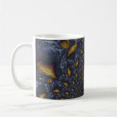 Mug Métal Moulé or et argent bleu (Gauche)
