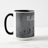 Mug Métal noir minimaliste (Gauche)