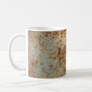 Mug Métal rouillé : Arrière - plan de panneau texturé.