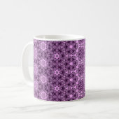 Mug Métamorphose Lilac et violet motif complexe (Devant gauche)