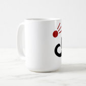 Mug Métaphore #5 (Dinosaure avec météorite) (Devant gauche)