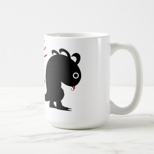 Mug Métaphore #5 (Dinosaure avec météorite) (Droite)