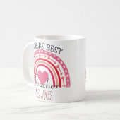 Mug Mete Rainbow World's Meilleur Enseignant Valentine (Devant gauche)