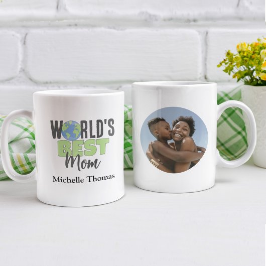 Mug Mete World's Best Mom Custom Photo