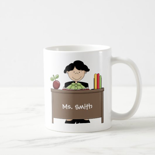 Mug Mete World's Greatest Femme Enseignant avec Nom (Droite)