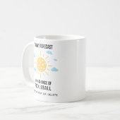 Mug Météo drôle Prévision 100% Chance de Pickleball (Devant gauche)