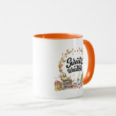 Mug Météo du sucre | Illustrations Rustiques de aquare (Devant droit)