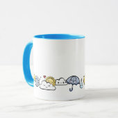 Mug Météo mignonne (Devant gauche)