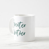 Mug Météo Pullover Vert Écriture Holiday (Devant gauche)