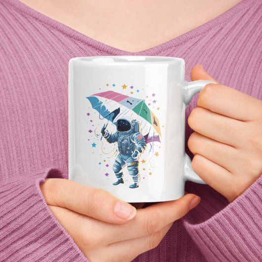 Mug Météo spatiale Tempête de l'astronaute Abstraite