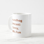 Mug Météo sur le sol personnalisé (Devant gauche)