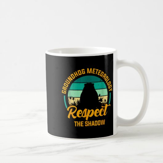 Mug Météorologie drôle de marmotte Respectez L'Ombre R (Droite)