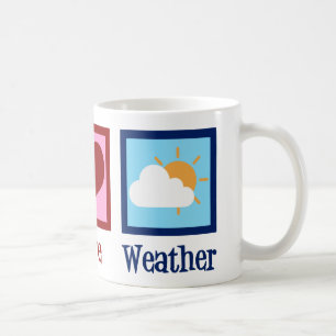 Mug Météorologue Peace Love Météo
