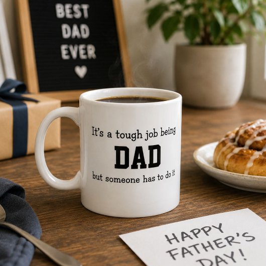Mug Métier difficile étant Papa Cadeau drôle de Fête d