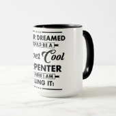 Mug Métier/Profession Drôle Super Charpentier Cool (Devant droit)