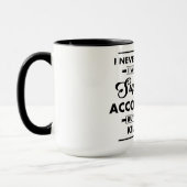 Mug Métier/Profession drôle Super comptable cool (Gauche)