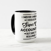 Mug Métier/Profession drôle Super comptable cool (Devant gauche)