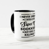 Mug Métier/Profession drôle Super Comptable de Livres (Devant gauche)
